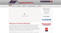 Desktop Screenshot of dunfordroofing.com