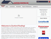 Tablet Screenshot of dunfordroofing.com